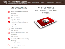 Tablet Screenshot of niuvalleymiddle.org